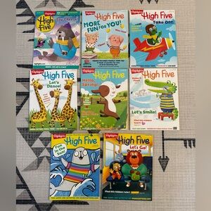 Highlights High Five Magazine Bundle - Lot of 8 Issues (2019-2020)